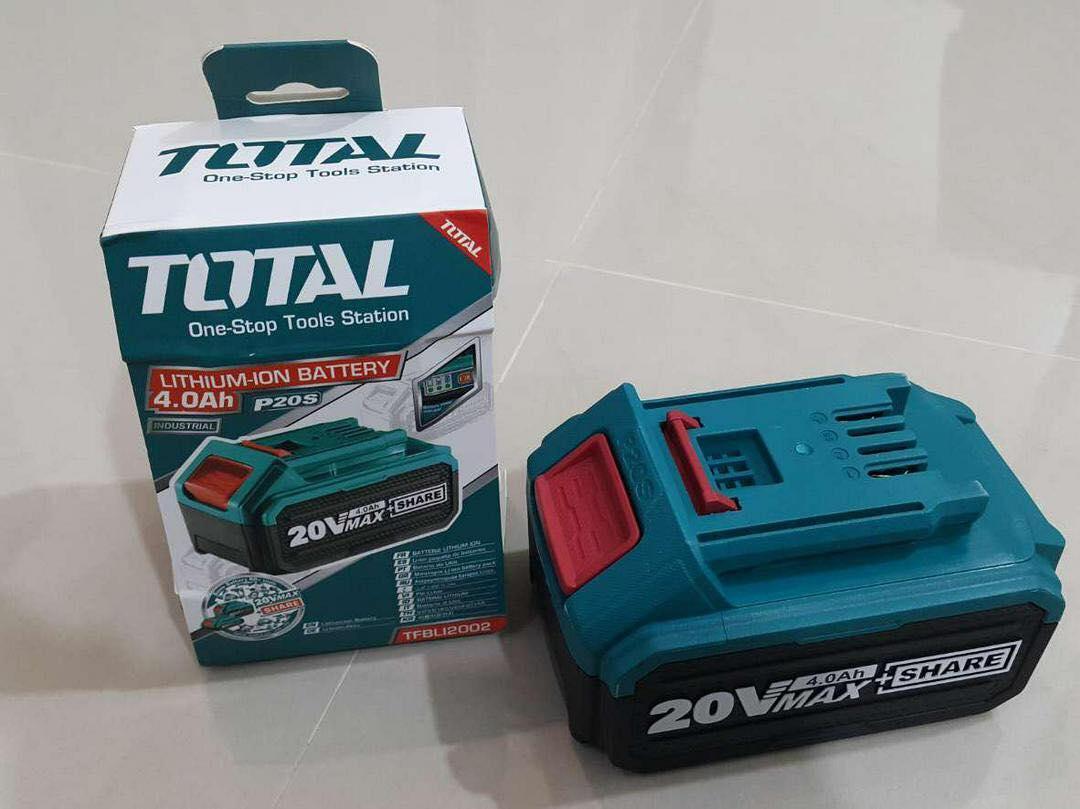 PIN TOTAL LITHIUMION 20V 4 AMPE TOTAL TFBLI2002 - HÀNG CHÍNH HÃNG