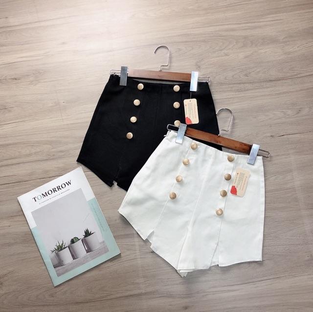 Quần shorts đùi kaki 8 nút xê đùi lưng siêu cao -3uz45