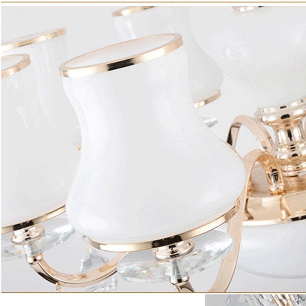 Đèn Chùm 15 Tay Đá Đúc Đặc thích hợp tô điểm Phòng Khách, Nhà Hàng, Khách Sạn DDT