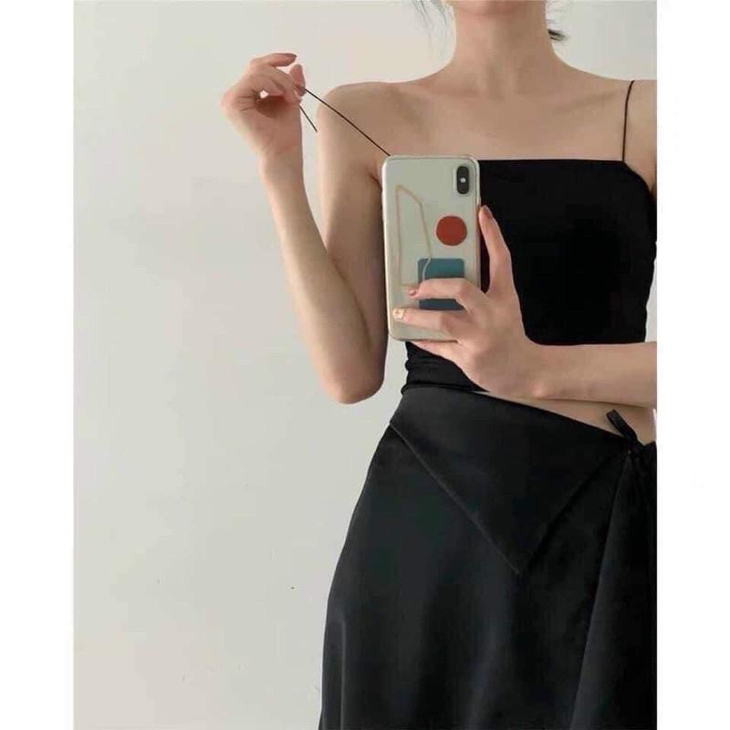 Áo Hai Dây Sợi Bún Siêu Hot Chất Bao Mềm Mịn,Co Giãn tốt