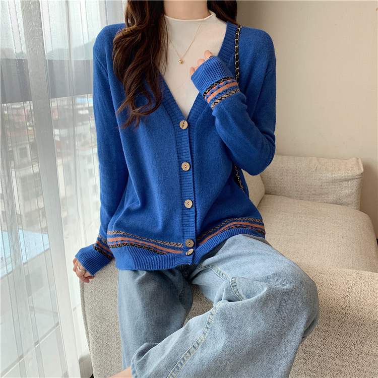 Áo khoác cardigan nữ áo khoác len form rộng đóng cúc HB03