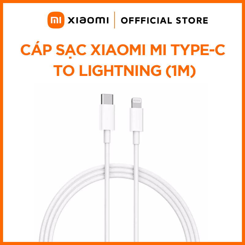Dây Cáp Sạc Xiaomi Mi Type-C to Lightning Cable 1m - Hàng Chính Hãng