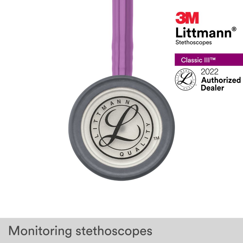 Ống nghe 3M Littmann Classic III màu tím lavender, 27 inch, 5832