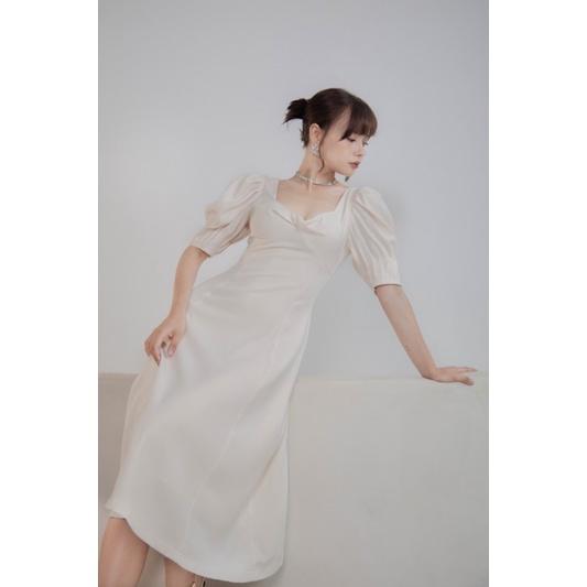 SUZY DRESS đầm xoắn ngực tay li