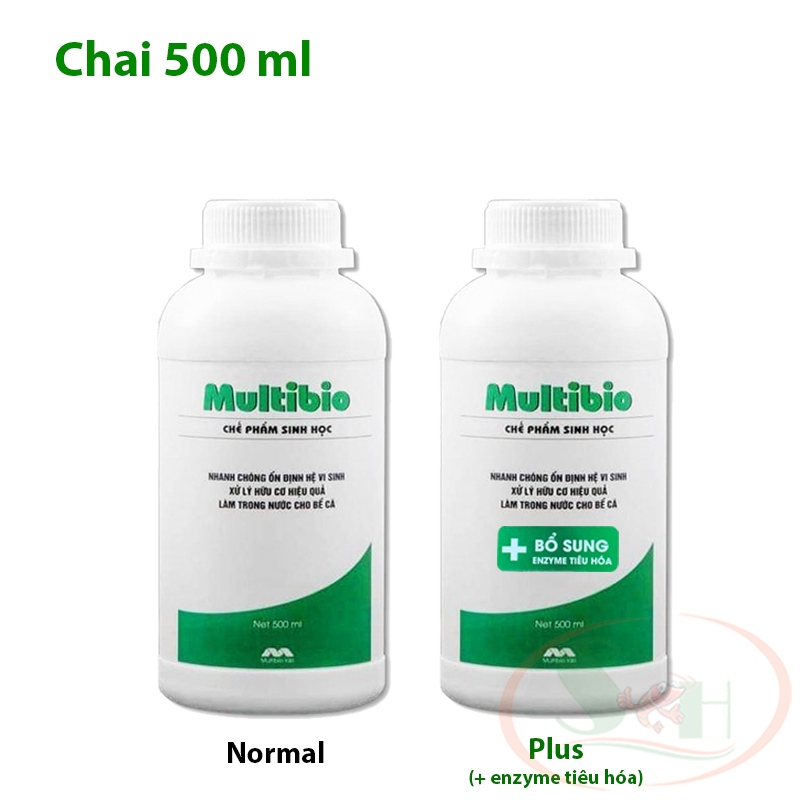 Vi sinh nước MultiBio Plus 125ml, 250ml, 500ml, 1000ml multi bio xử lý khử đục làm trong nước bể cá tép thủy sinh