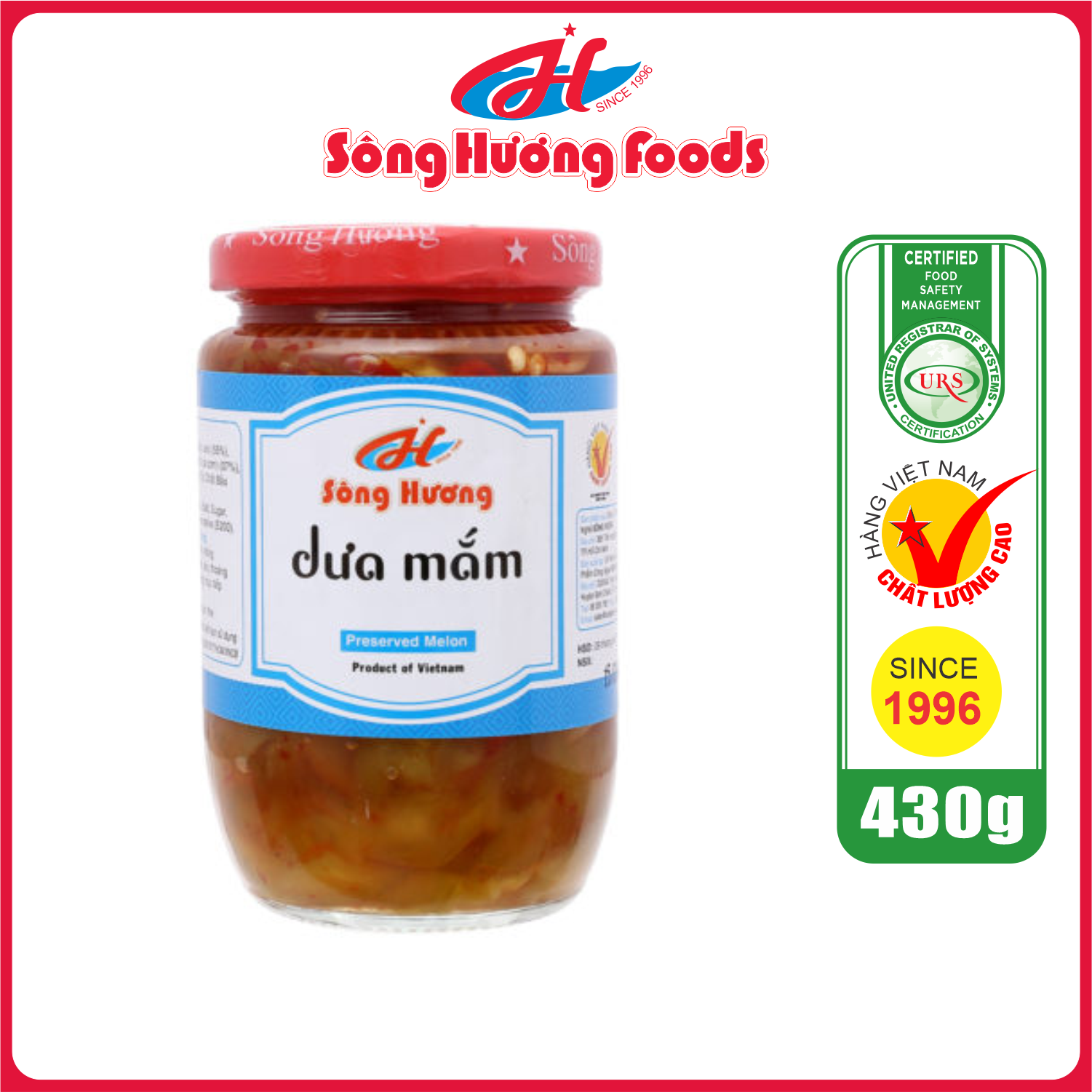 Dưa Mắm Sông Hương Foods Hũ 430g