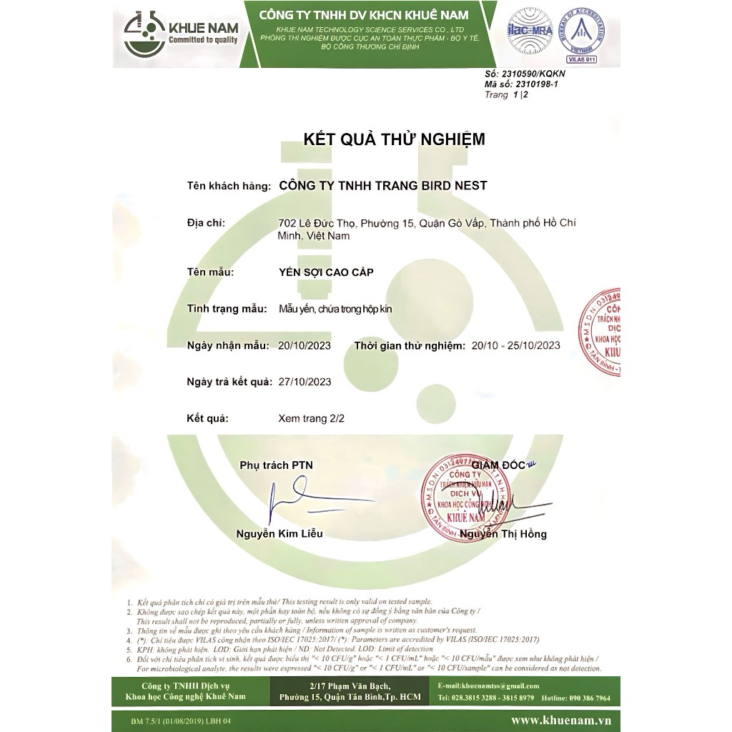 Yến Sợi Ngắn - Yến Tinh Chế - Tăng Cường Sức Khỏe, Hỗ Trợ Điều Trị Ung Thư - Đẹp Da - Yến Sào Trang Birdnest