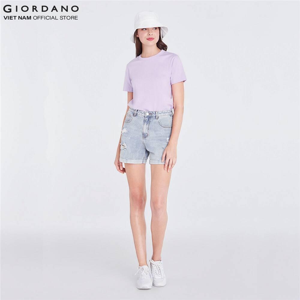 Áo Thun Cổ Tròn Nữ Giordano C-neck Tee 05329329