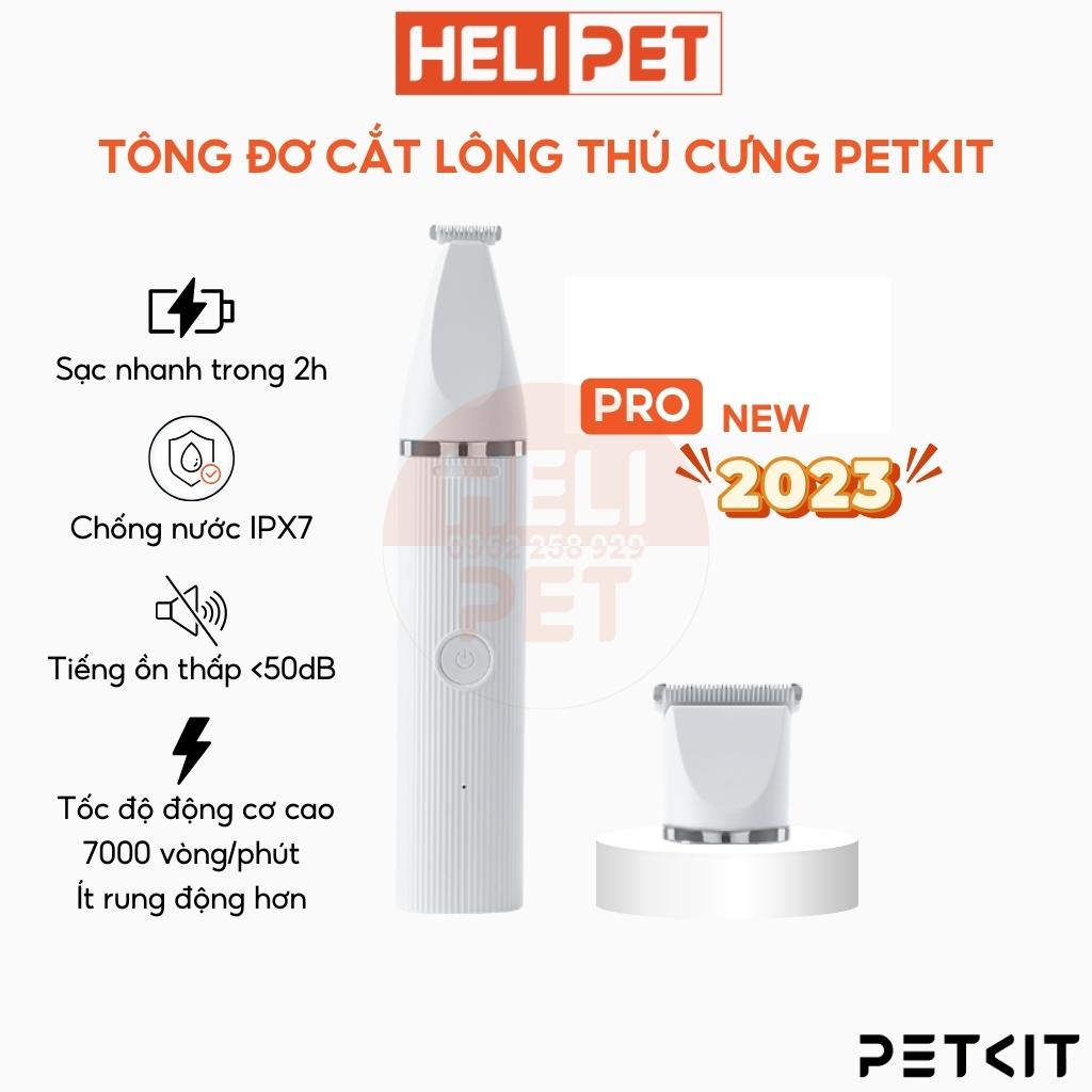 Tông Đơ Cắt Tỉa Cạo Lông Chó Mèo Petkit PRO 2023 2in1 - HeLiPet