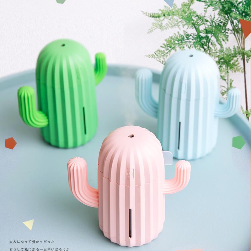 340ML USB Xương Rồng Máy Tạo Độ Ẩm Không Khí Khuếch Tán Hương Thơm Phun Sương Tạo Phun Sương Tạo Ẩm Hình Ếch Con Mini Hương Thơm Atomizer Khuếch Tán Tinh Dầu Xe Hơi