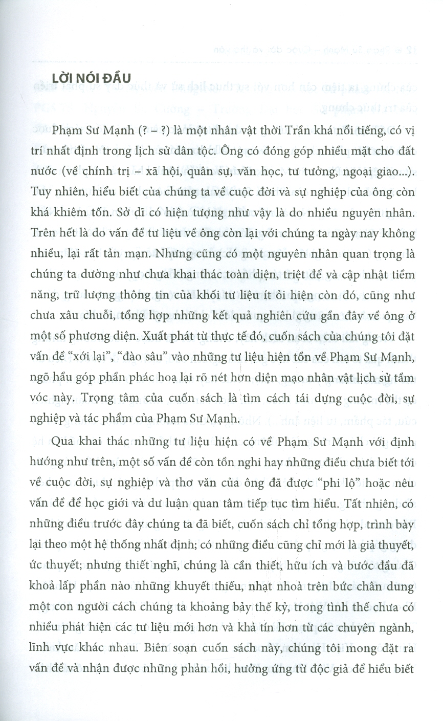 PHẠM SƯ MẠNH - Cuộc Đời Và Thơ