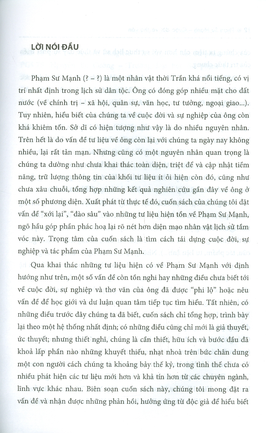 PHẠM SƯ MẠNH - Cuộc Đời Và Thơ