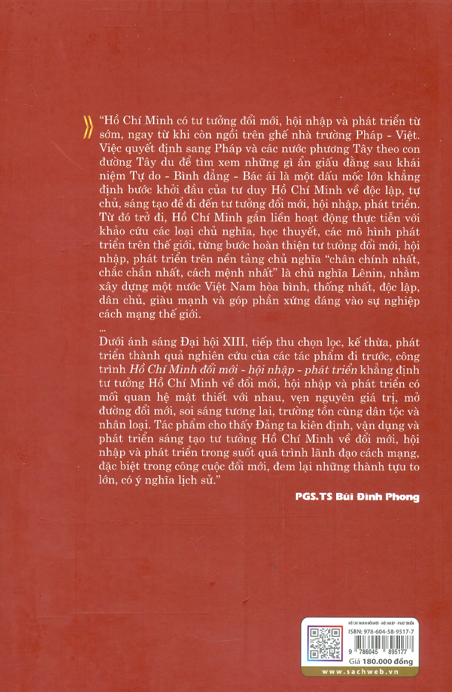 Hồ Chí Minh: Đổi mới - Hội nhập - Phát triển