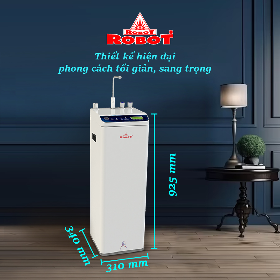 Máy Lọc Nước R.O Hydrogen Kiềm Nóng Thông Ninh ROBOT HydroMegaPlus-9 - Hàng Chính Hãng