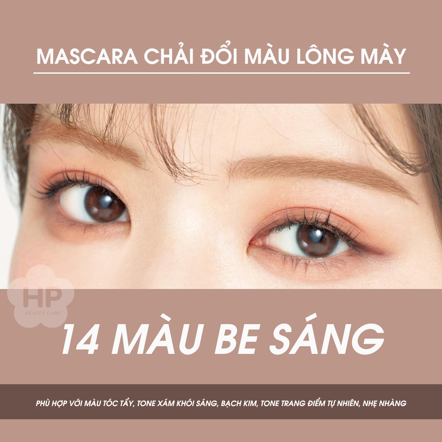 Mascara Chải Đổi Màu Lông Mày Chống Trôi Siêu Bền Kissme Heavy Rotation Coloring Eyebrow EX 8g ( Màu Be Sáng 14 )