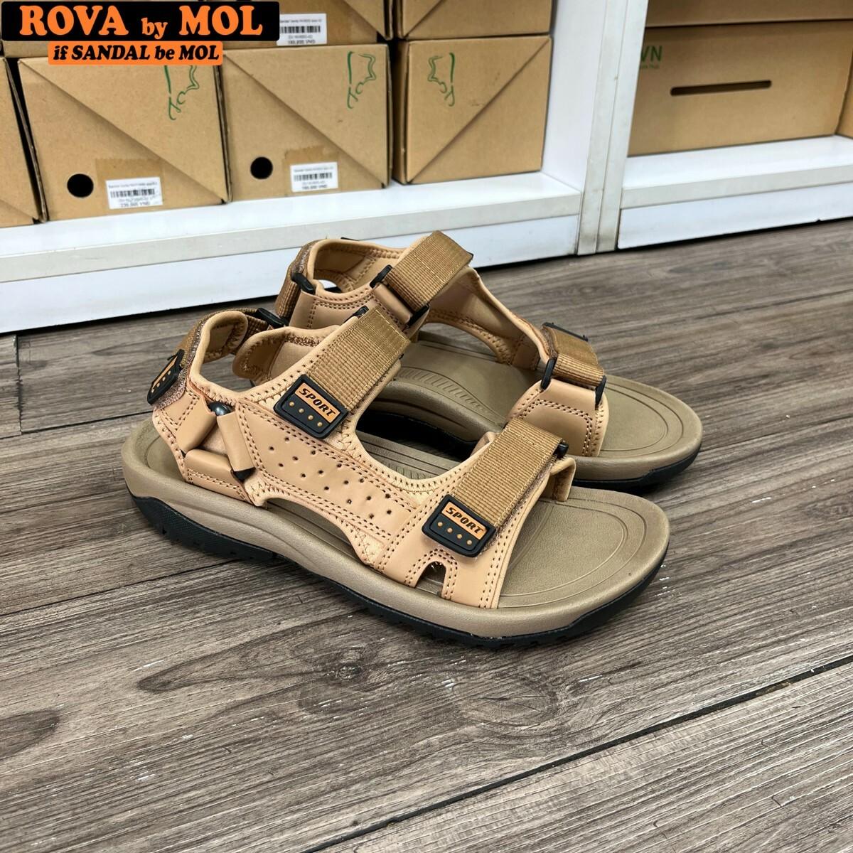 Sandal nam hiệu Rova quai da RV972Br