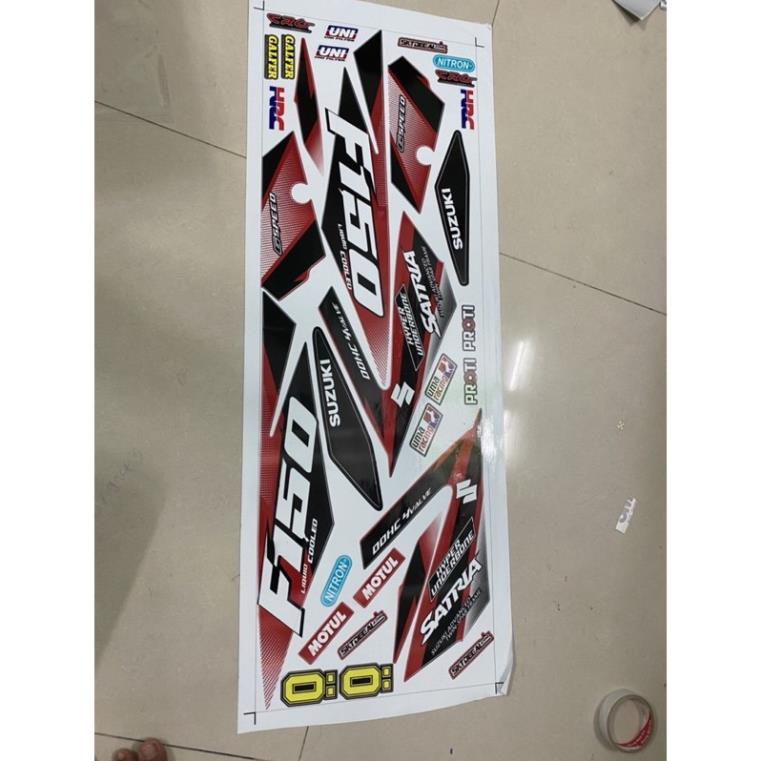 Tem xe satria fi bảo hành màu sắc vĩnh viễn