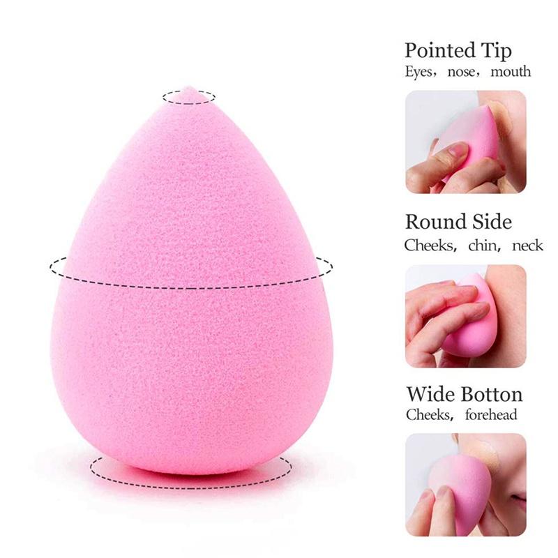 Set 4 mút tán trang điểm hình trứng SUAKE có thể sử dụng khô và ướt tiện dụng