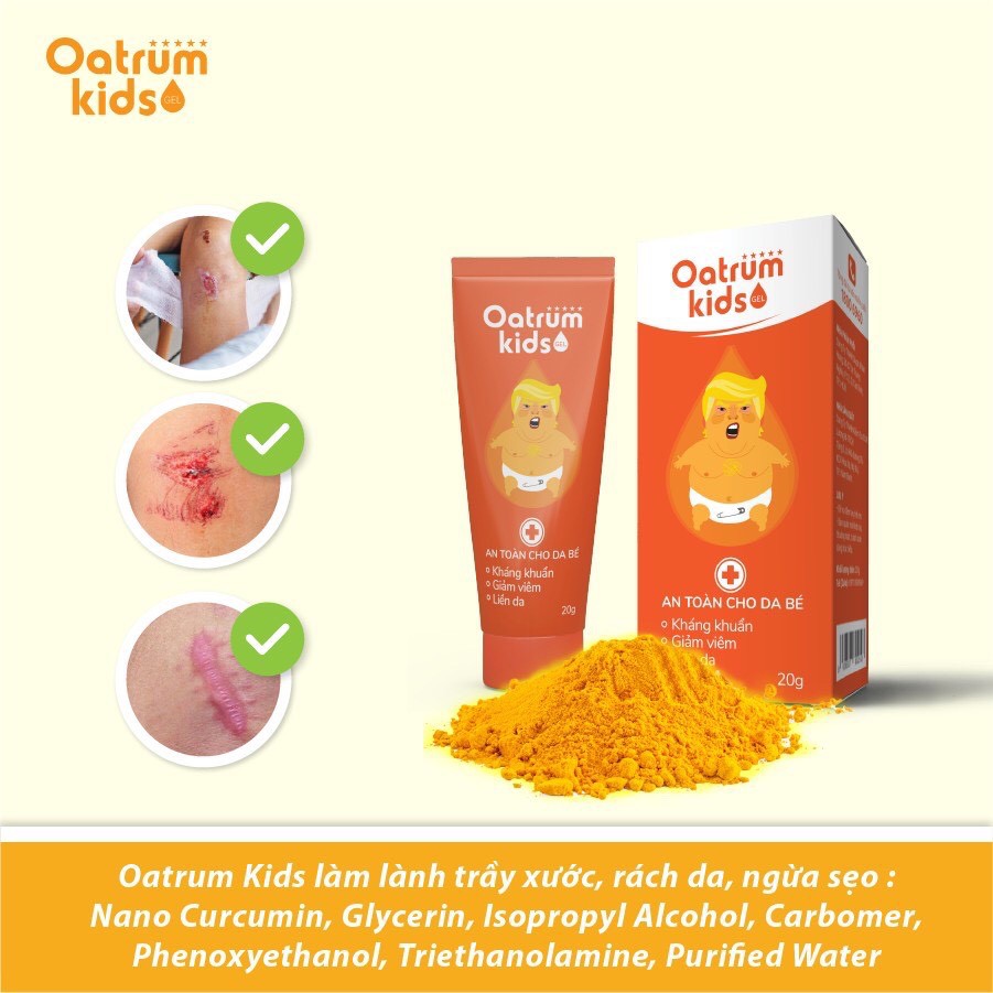 Gel Bôi Oatrum Kids 20g