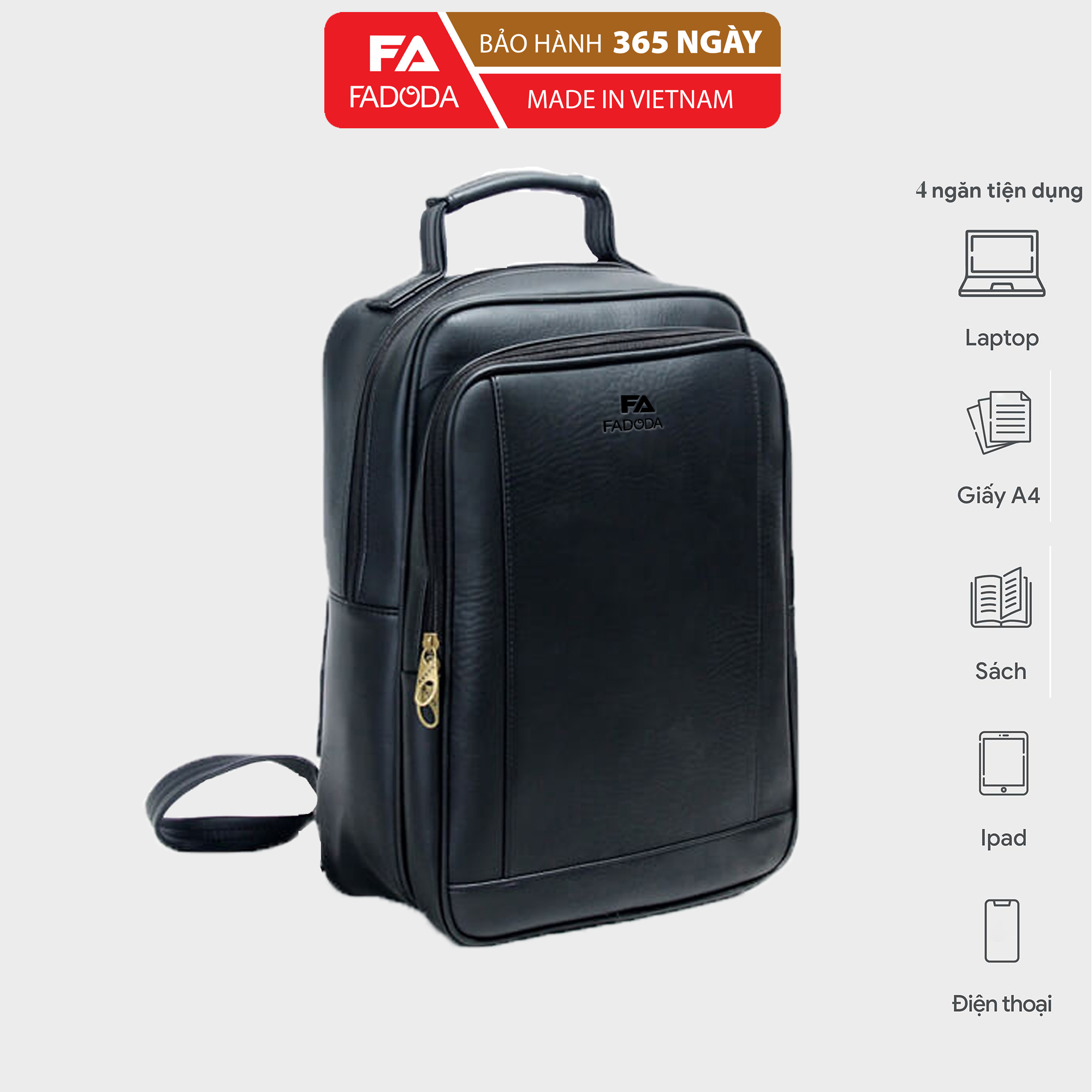 Balo công sở đựng laptop unisex FADODA FBA3