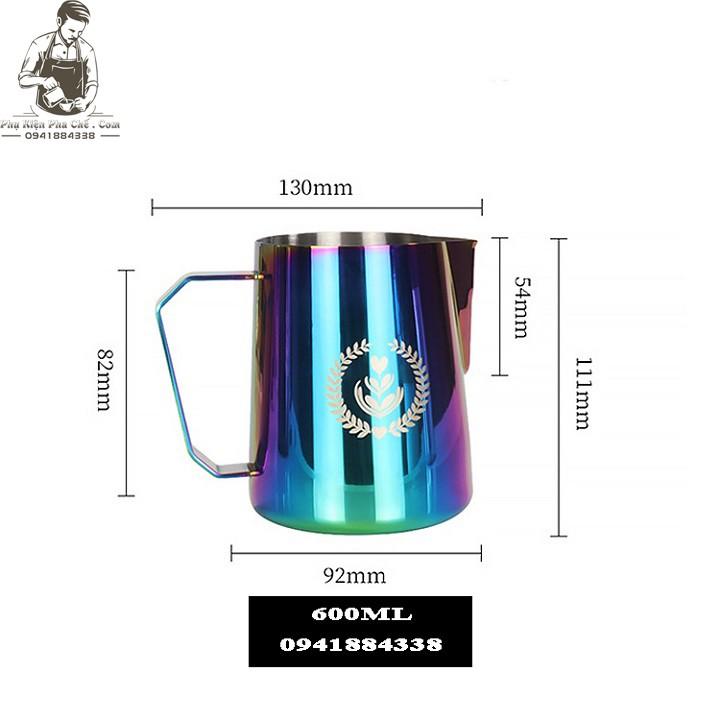 Ca Đánh Sữa Khắc Logo Tulip 600ml - Ca Đổ Art