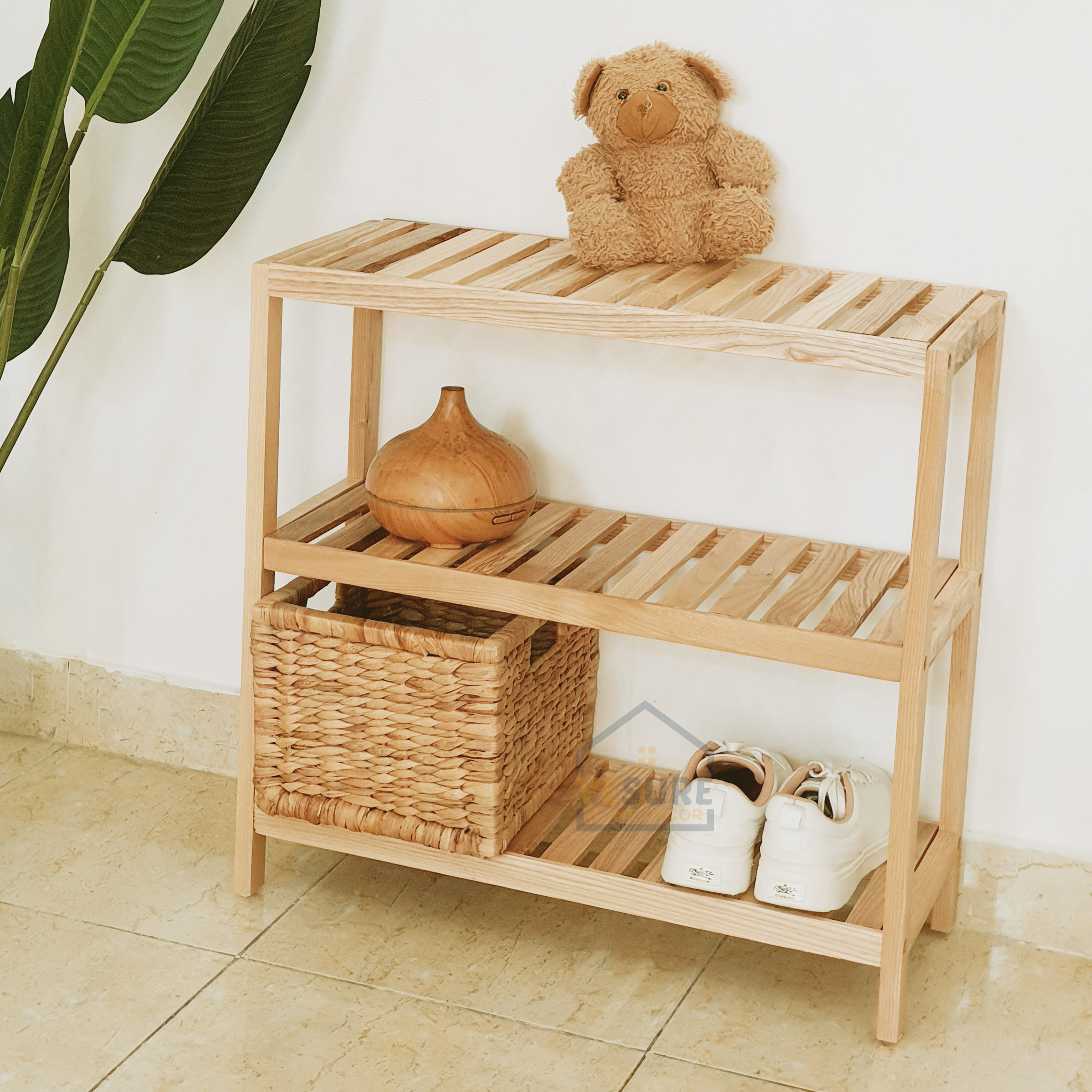 Kệ gỗ Tần Bì đa năng dùng trang trí phòng ngủ , tab đầu giường , để giầy dép YESURE HOME DECOR - Hàng chính hãng