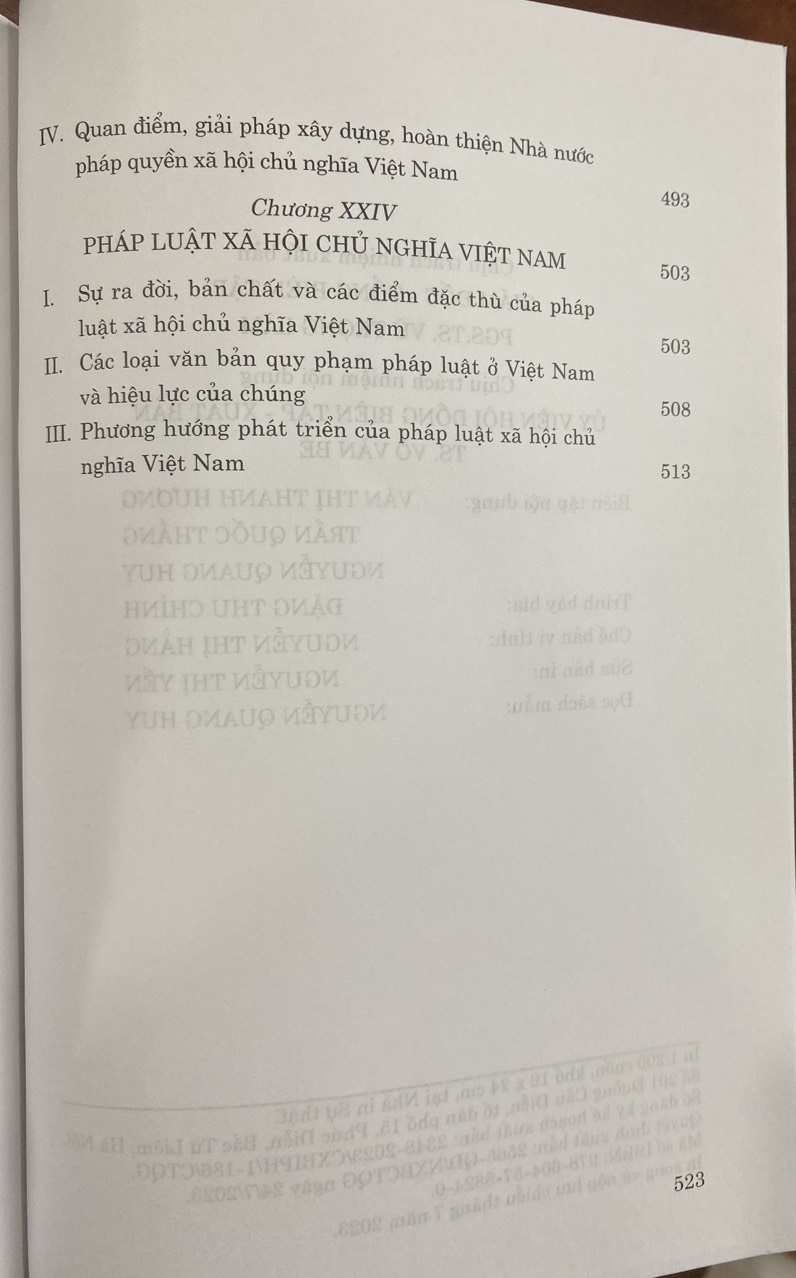 Sách - Giáo Trình Lý Luận Về Nhà Nước Và Pháp Luật