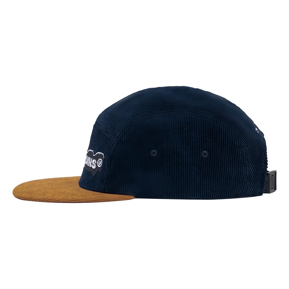 DirtyCoins Nón Corduroy 5 Panels Cap - Blue