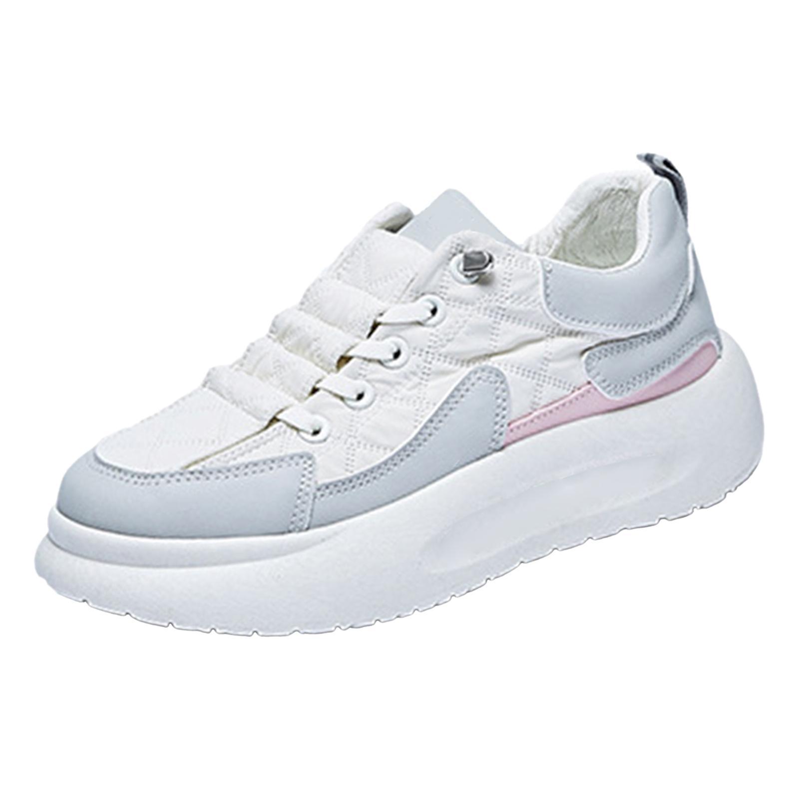 Women Casual Shoes Trainers Fashion Comfortable Lightweight Lace up Sneakers for Camping