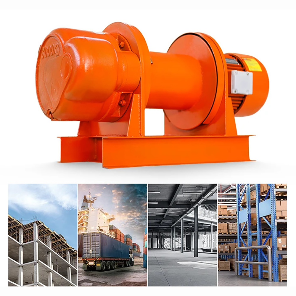 Tời chữ nhất ABG, động cơ đồng nguyên chất, phanh tự động tắt (chưa bao gồm: cáp, móc, tủ điều khiển)