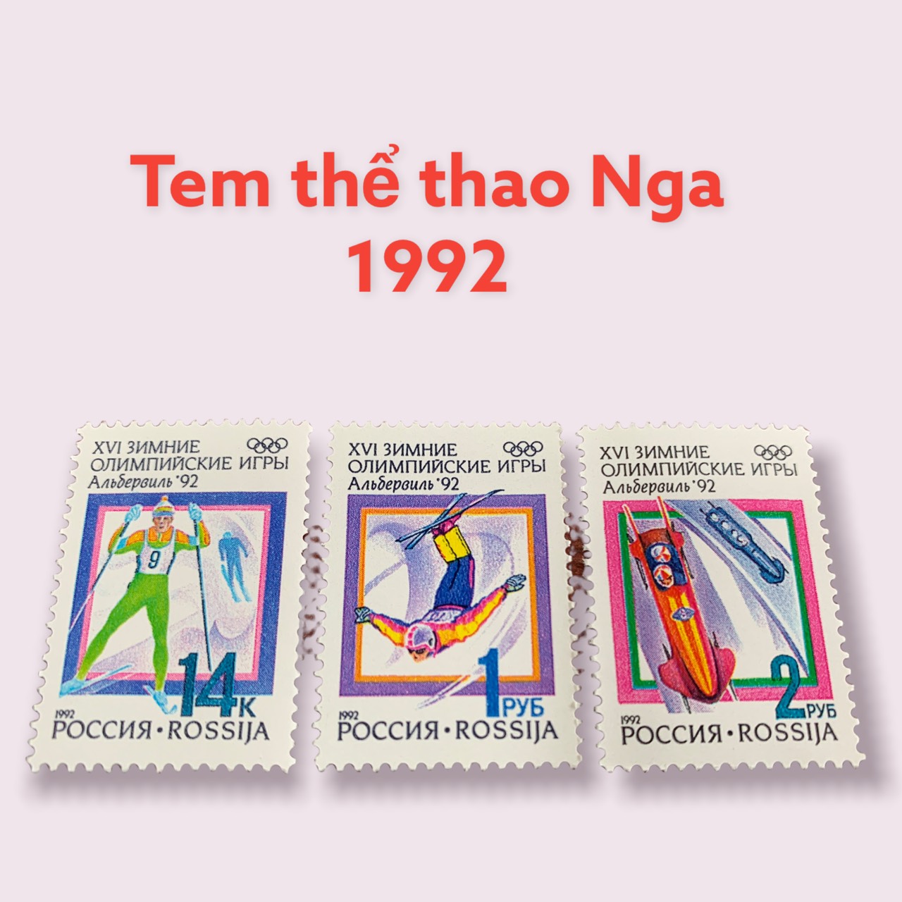 Tem quốc tế chủ đề thể thao Nga năm 1992.