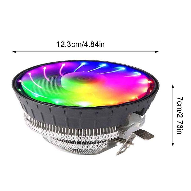 Quạt Tản Nhiệt Cpu Có Đèn Rgb Phát Sáng Tiếng Ồn Thấp Cho Máy Tính