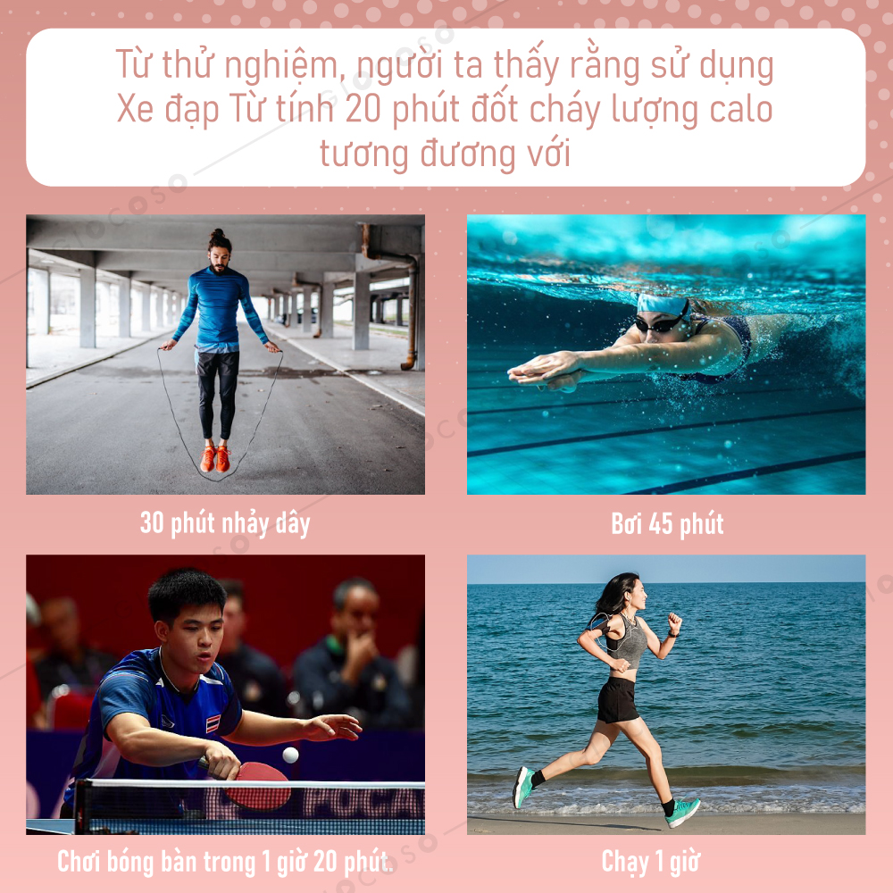 Bg Xe đạp tập thể dục trong nhà Mẫu YS02 BLUE mới 2021