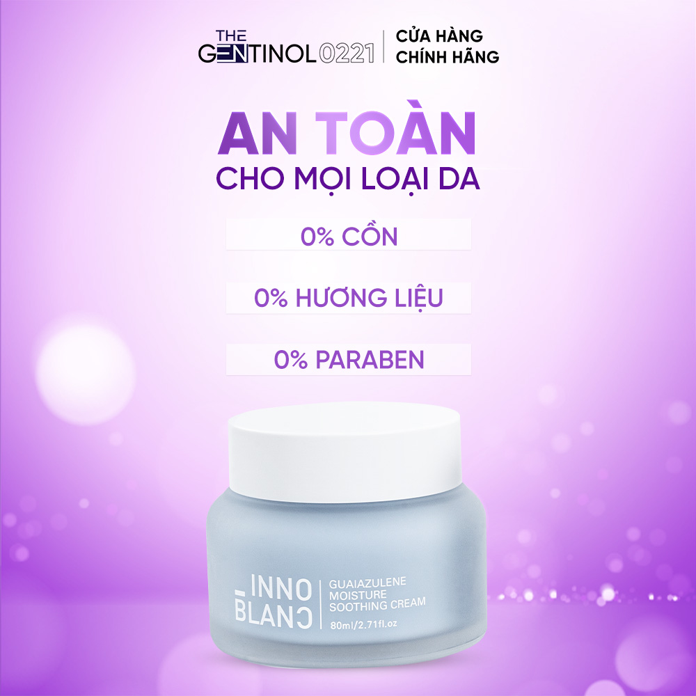 Kem cấp ẩm đa tầng Innoblanc The Gentinol 0221 cấp ẩm, làm sáng da 80 ml