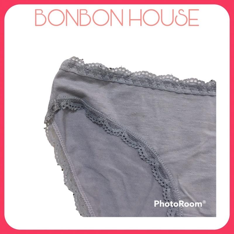 Quần Lót Cotton Thun Viền Ren Mềm Mại