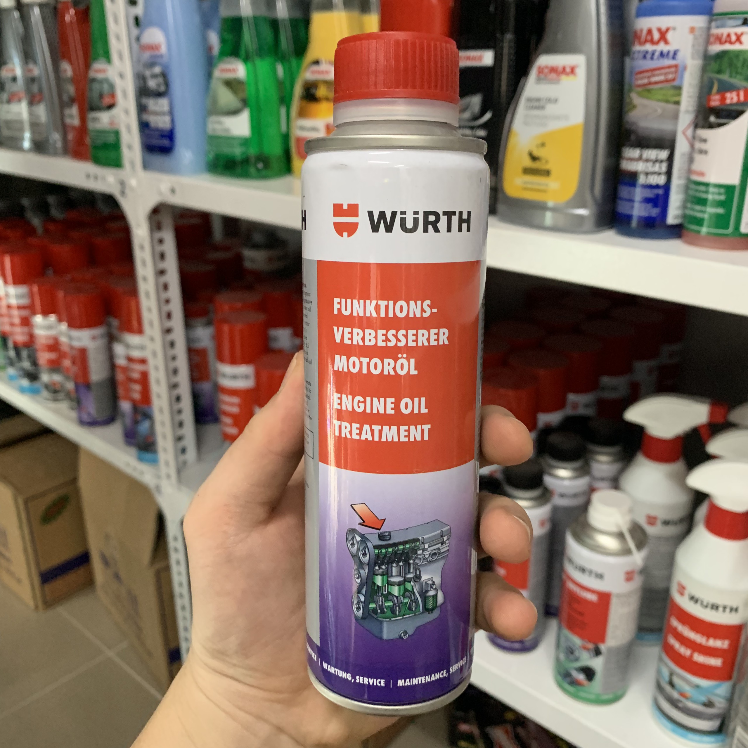 Phụ gia dầu nhớt Wurth Engine Oil Treatment 300ml 5861300300