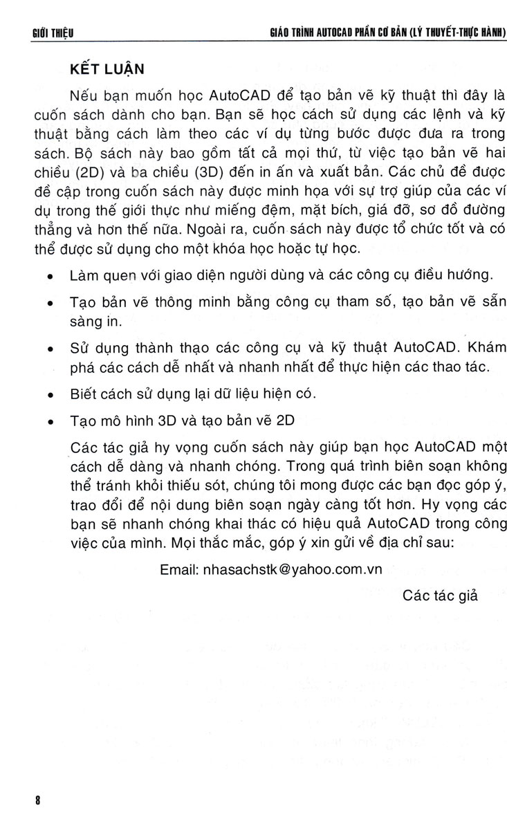 Giáo Trình Autocad - Phần Cơ Bản (Lý Thuyết - Thực Hành) (STK)