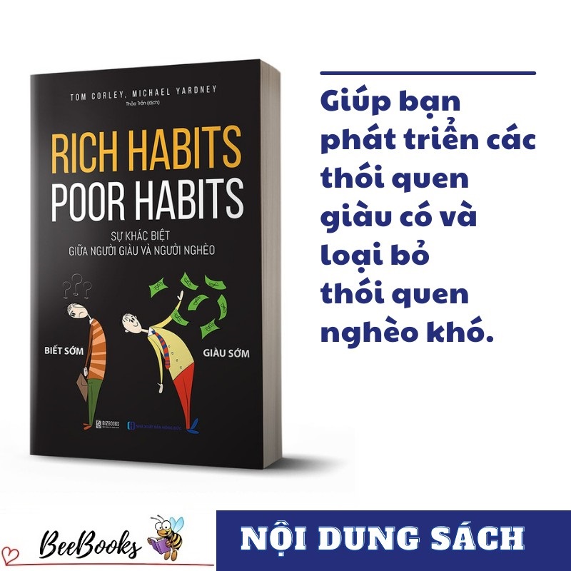 #1 BestSeller- Rich Habits, Poor Habits: Sự Khách Biệt Giữa Người Giàu Và Người Nghèo (Tặng Kèm BookMark)- Biết Sớm Giàu Sớm