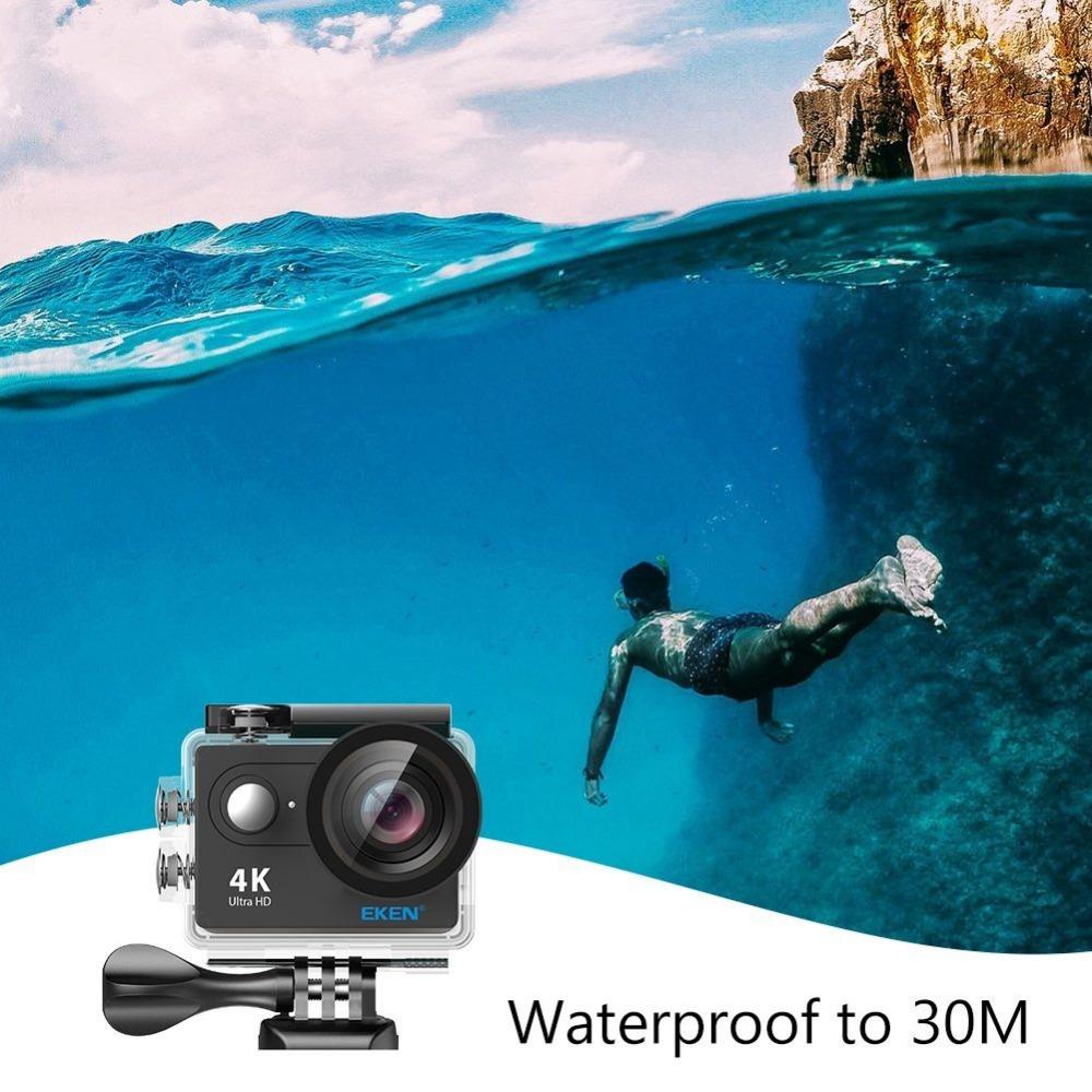 Ban Đầu H9R 4K Wifi Điều Khiển Từ Xa Không Dây 2 "Màn Hình Ống Kính Góc Rộng 170 Độ Full HD Camera Hành Động thể Thao Chống Nước