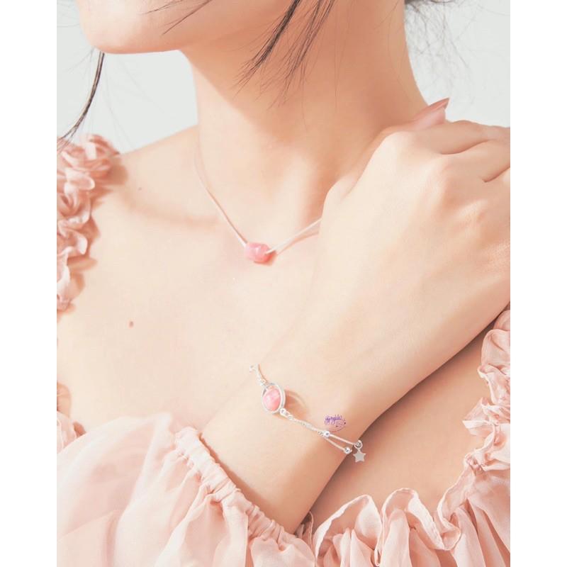 Dây chuyền Lu Thống đá Đào hoa SP002669 Gypsy.lala