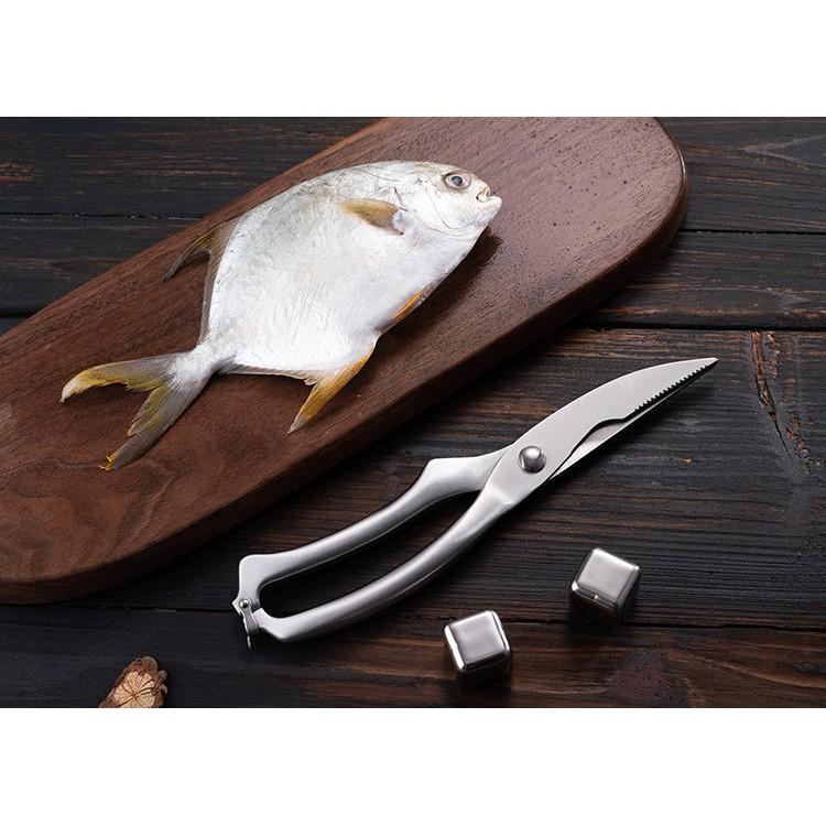 Kéo Cắt Gà Có Móc Gài Khóa Bằng Thép Đúc Nguyên Khối 25x5cm