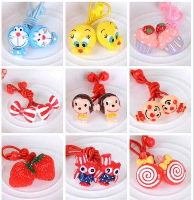 Combo 10 đôi buộc tóc bé gái