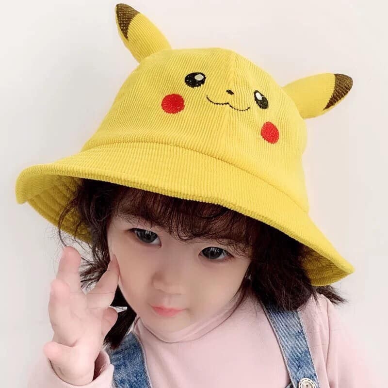 Mũ vành tròn tai pikachu xinh xắn cho bé