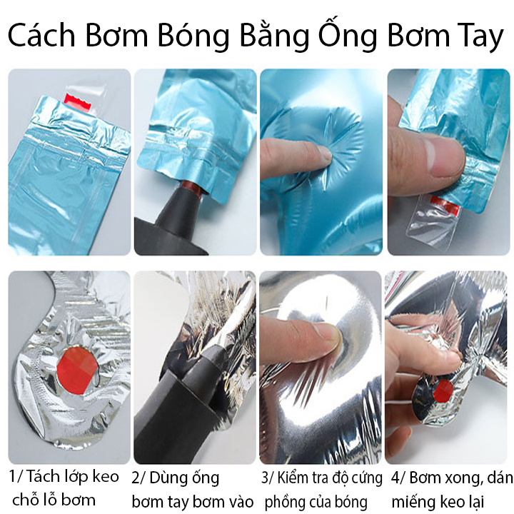 Bộ trang trí sinh nhật kỳ lân Unicorn cầu vồng cho bé - Sét bong bóng happy birthday có kèm bơm tay