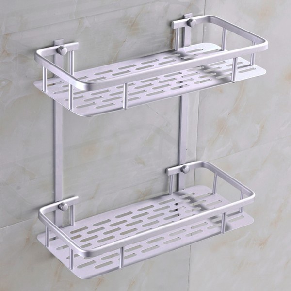 Giá 2 tầng hợp kim nhà tắm hình chữ nhật