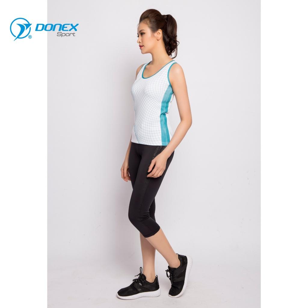 Áo Thể Thao Nữ DONEXPRO Form Regular, In Chuyển Nhiệt Cao Cấp, Họa Tiết Độc Đáo 2 Mặt Áo AC-3654