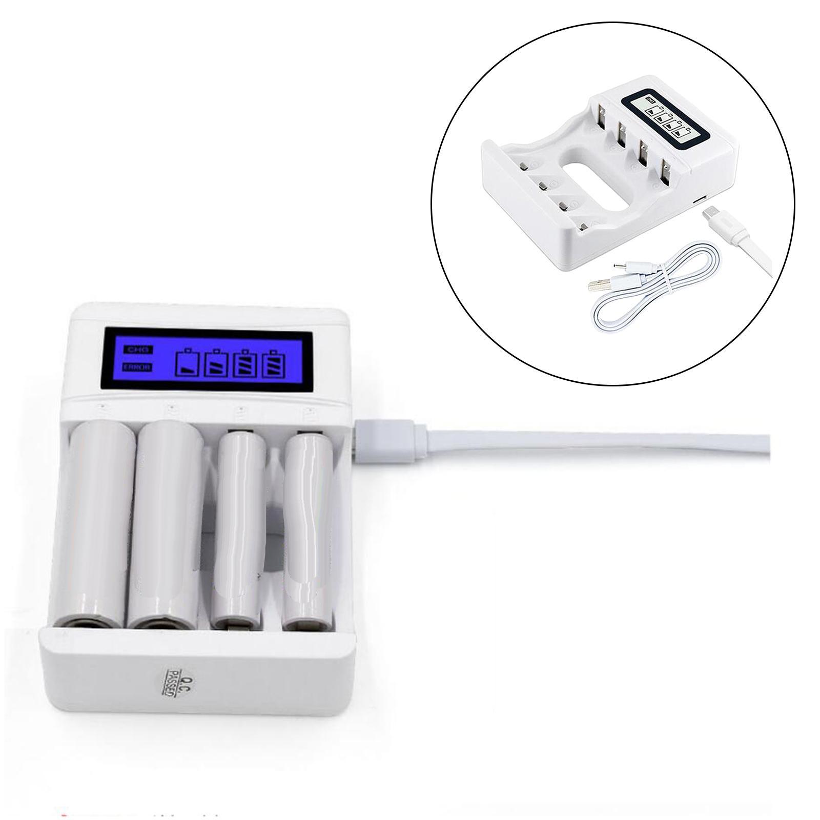 Battery Charger LCD Display for   Rechargeable Batteries Flashlight