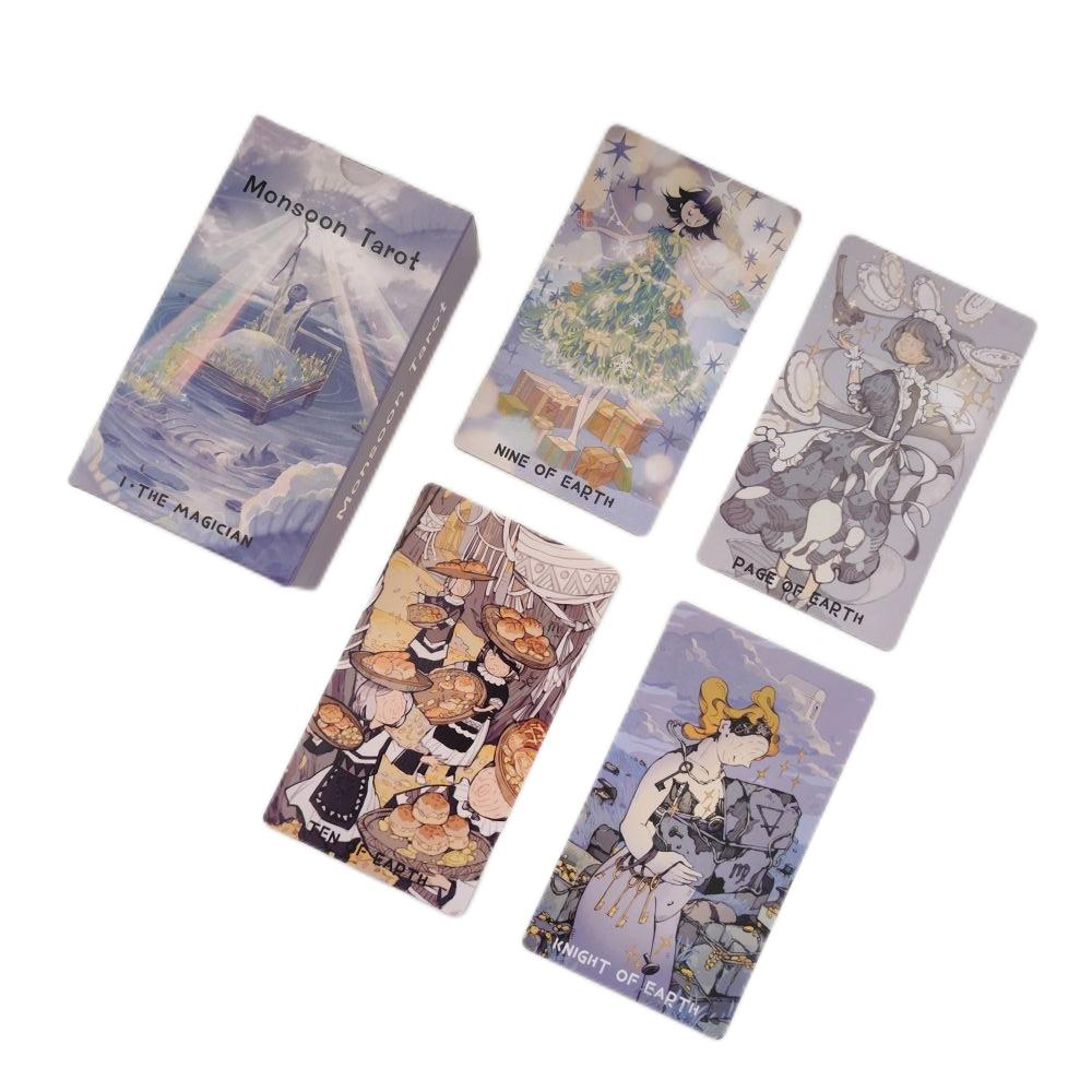 [Size Gốc] Bộ Bài MonSoon Tarot 78 lá 7x12 cm đá thanh tẩy