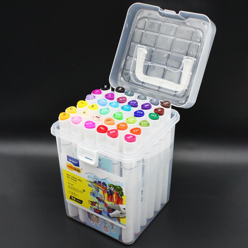 Hộp 36 Bút Lông Màu Mỹ Thuật Colokit Art Marker AM-C005