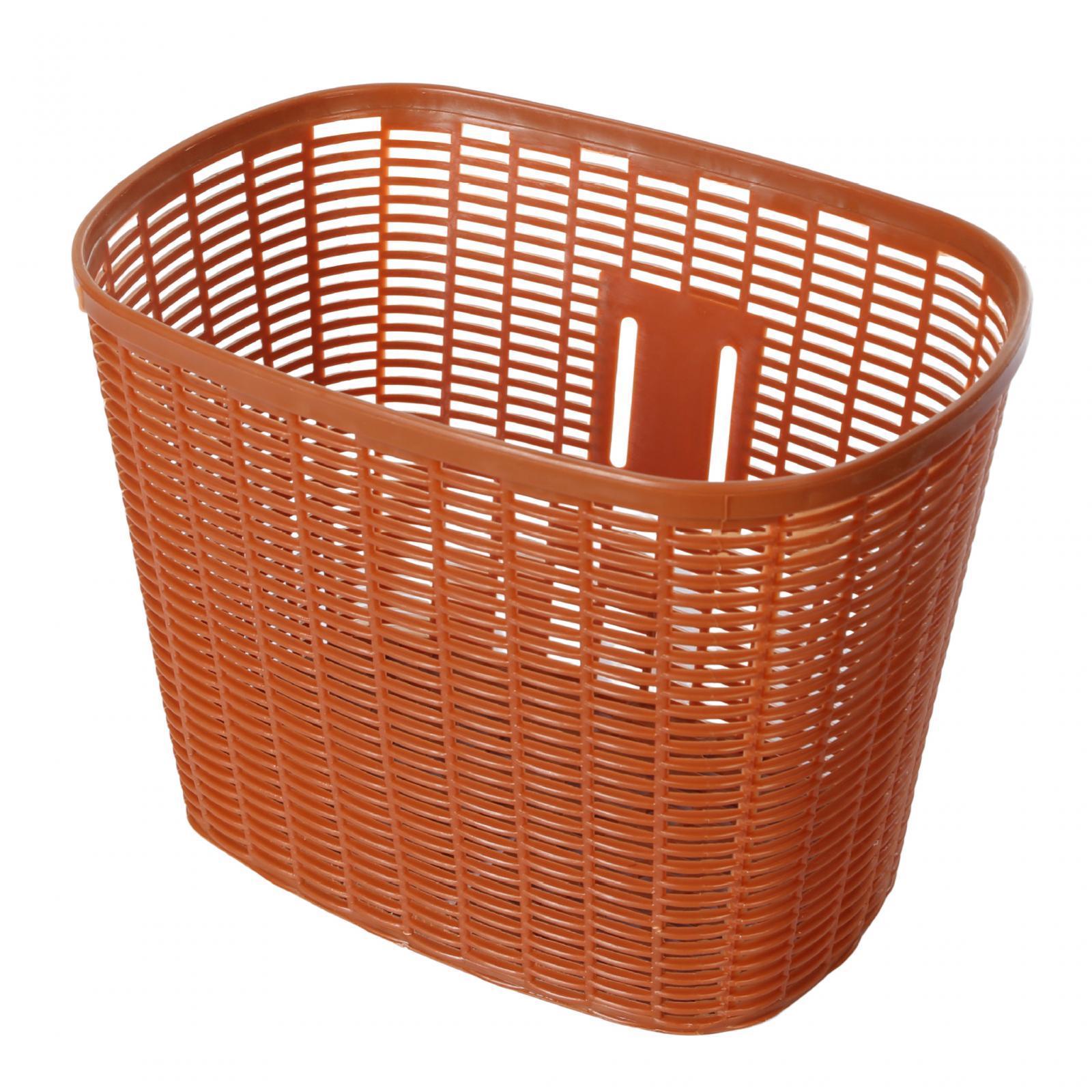 Bike Basket Carrier Pannier Bike Accessory Imitation Rattan Handlebar Basket